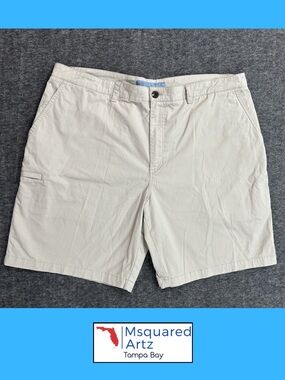 Tackle & Tides Khaki Shorts Size 40 Stretch Cotton Casual Fishing Beach